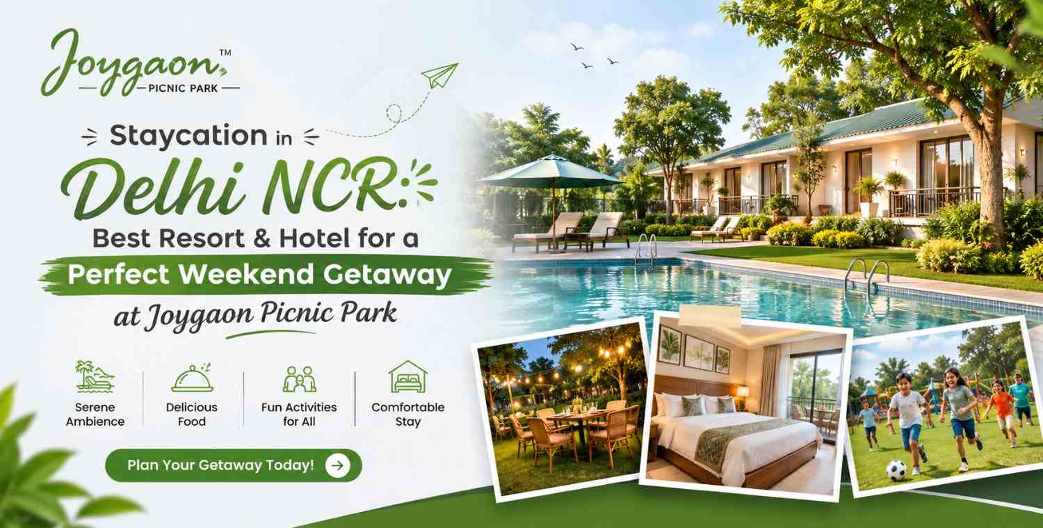 Staycation in Delhi NCR: Best Resort & Hotel for a Perfect Weekend Getaway at Joygaon Picnic Park